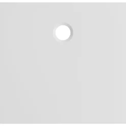 Receveur de douche extra-plat l.80 x L.80 cm blanc anti dérapant, GoodHome Leira