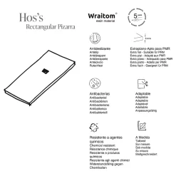 Receveur de douche extraplat blanc perle 75x120 cm Hos's - POALGI