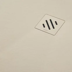 Receveur de Douche Extraplat 90x120cm Beige - Résine Minérale - Antidérapant - Effet Pierre Naturelle - RÉSIGRÈS.