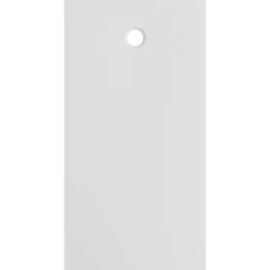 Receveur de douche extra-plat l.80 x L.160 cm blanc anti dérapant, GoodHome Leira