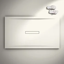 Receveur de douche extraplat blanc ivoire 80x140 cm Clay - POALGI