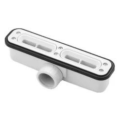 Receveur de Douche Extraplat 160x90cm Blanc - Résine Minérale - Antidérapant - Effet Ardoise - Bonde Incluse - LAVABERG