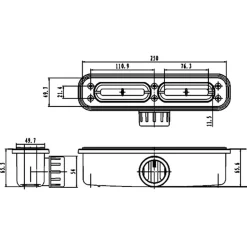 Receveur de Douche Extraplat 160x90cm Blanc - Résine Minérale - Antidérapant - Effet Ardoise - Bonde Incluse - LAVABERG