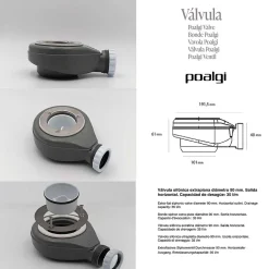 Receveur de douche extraplat blanc 70x160 cm Hos's - POALGI