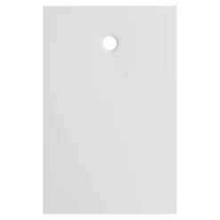 Receveur de douche extra-plat l.90 x L.140 cm blanc anti dérapant, GoodHome Leira