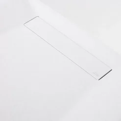 Receveur de Douche Extraplat 100X180cm Blanc - Résine Minérale - Antidérapant - Effet Pierre Naturelle - RÉSIGRÈS.