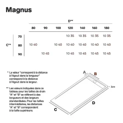 Receveur de Douche Extraplat 160x90cm Beige - Résine Minérale - Antidérapant - Effet Ardoise - Bonde Incluse - LAVABERG
