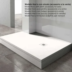 Receveur de douche extraplat blanc 70x110 cm Arena - POALGI