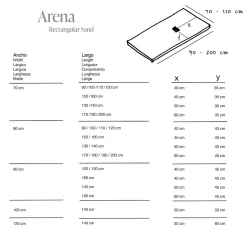 Receveur de douche extraplat beige 90x100 cm Arena - POALGI