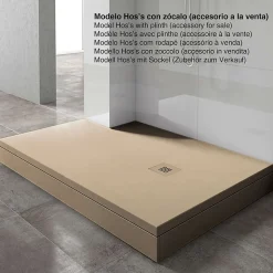 Receveur de douche extraplat beige 90x100 cm Arena - POALGI