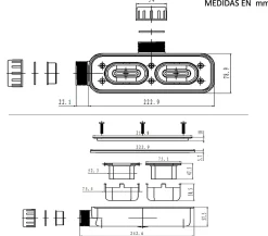 Receveur de Douche Extraplat 70X140cm Blanc - Résine Minérale - Antidérapant - Effet Pierre Naturelle - RÉSIGRÈS.