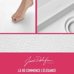 Receveur de douche JACOB DELAFON Flight rectangle extra plat antidérapant 120 x 90 cm