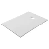Receveur de douche l.80 x L.120 cm blanc antidérapant GoodHome Leira