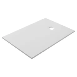 Receveur de douche l.80 x L.120 cm blanc antidérapant GoodHome Leira