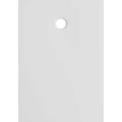 Receveur de douche l.80 x L.120 cm blanc antidérapant GoodHome Leira
