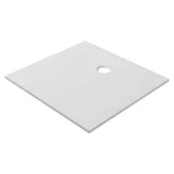 Receveur de douche l.90 x L.90 cm blanc antidérapant GoodHome Leira