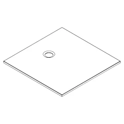Receveur de douche l.90 x L.90 cm blanc antidérapant GoodHome Leira