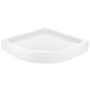 Receveur de douche quart de cercle à poser 90 x 90 cm, Dommel