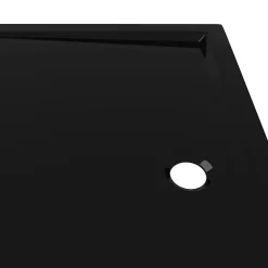 Receveur de douche rectangulaire ABS Noir 70x100 cm vidaXL