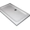 Receveur de douche rectangulaire surbaissé en Abs avec bonde inclus H. 5 cm - 80 x 120