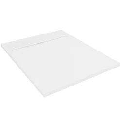 Receveur de douche rectangulaire en béton, 100 x 80 cm, blanc, Homesight