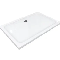 Receveur de douche SHIMMER 70 x 90 cm acrylique Blanc + bonde et siphon inclus - Saniverre