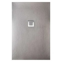 Receveur de douche STRATO extra plat, Gris - 110 x 80 cm - Résistant et Facile à installer - Salle de bain - Douche