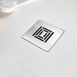 Receveur de douche ultra-léger LOGIC - 100 x 70 cm - Blanc - Résistant et Facile à installer - Salle de bain - Douche