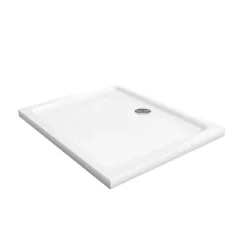 Receveur de douche 100x80 cm acrylique extraplat CRYSTA - Blanc