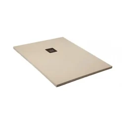 Receveur de Douche 100X180 cm Ligne Vulcano Fin Blanc Perle Ral 1013 en Résine Synthétique et Poudre de Marbre - FRASCIO
