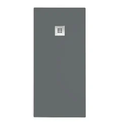 Receveur de douche 90x170cm extra plat MADISON en resine surface ardoisee anthracite