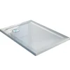 Receveur de douche 70x90x4cm rectangle acrylique avec bordures blanc brillant mod. Flower