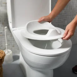 Reducteur Abattant WC GoodHome Yalu blanc