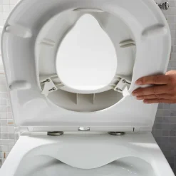 Reducteur Abattant WC GoodHome Yalu blanc