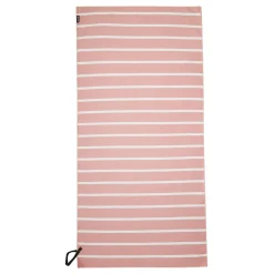 Regatta - Serviette de plage motif/style rayé Rose p'le / Blanc (Taille unique)