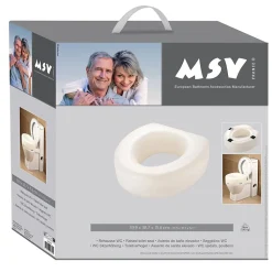 Rehausseur WC 15cm pour personne à mobilité réduite Max 100kg MSV