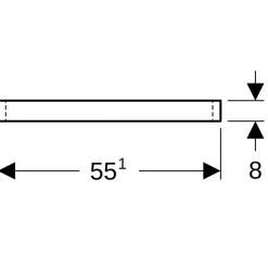 Réhausse 8 cm habillage blanc Lineo Geberit
