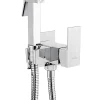 Robinet Bidet Douchette Chrome Forme Carree Monocommande