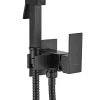 Robinet Bidet Douchette Noir Forme Carree Monocommande