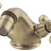 Robinet Bidet Laiton Manettes Croisillons