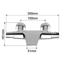 Robinet de Baignoire Cascade Mitigeur Thermostatique de Douche pour Baignoire Robinet de Douche Laiton Chromé Design Elégant