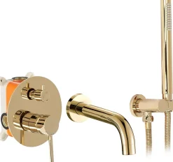 Robinet de baignoire encastré REA Lungo Gold + box