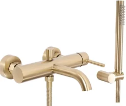 Robinet De Baignoire Rea Lungo Brush Gold