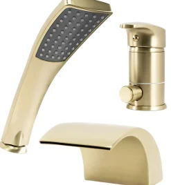 Robinet De Baignoire Rea Riven Brush Gold
