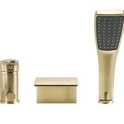 Robinet De Baignoire Rea Riven Brush Gold