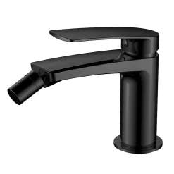 Robinet de bidet monocommande DAK avec finition noir mat en laiton Kibath