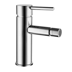 Robinet de bidet monocommande ZUNI avec finition chromée brillante en laiton Kibath