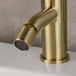 Robinet De Bidet Rea Lungo Brush Gold