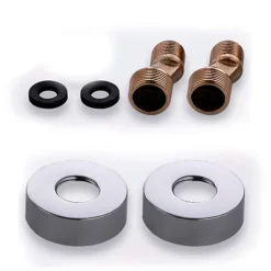 Robinet de colonne de douche thermostatique AVEC BEC, finition chrome poli, en laiton Kibath