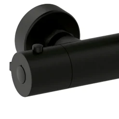 Robinet de colonne de douche thermostatique avec finition NOIR mat en laiton Kibath